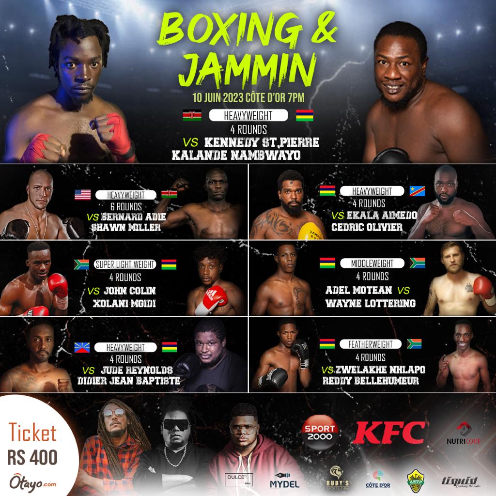 Boxing & Jammin International Boxing Tour 2023