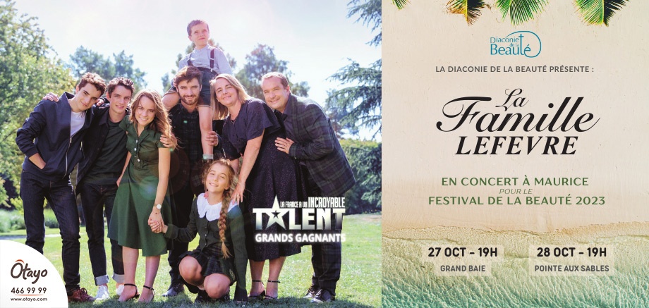 Famille Lefèvre au Festival de la Beauté- Tournée Océan Indien- 27 Octobre 2023 slider image