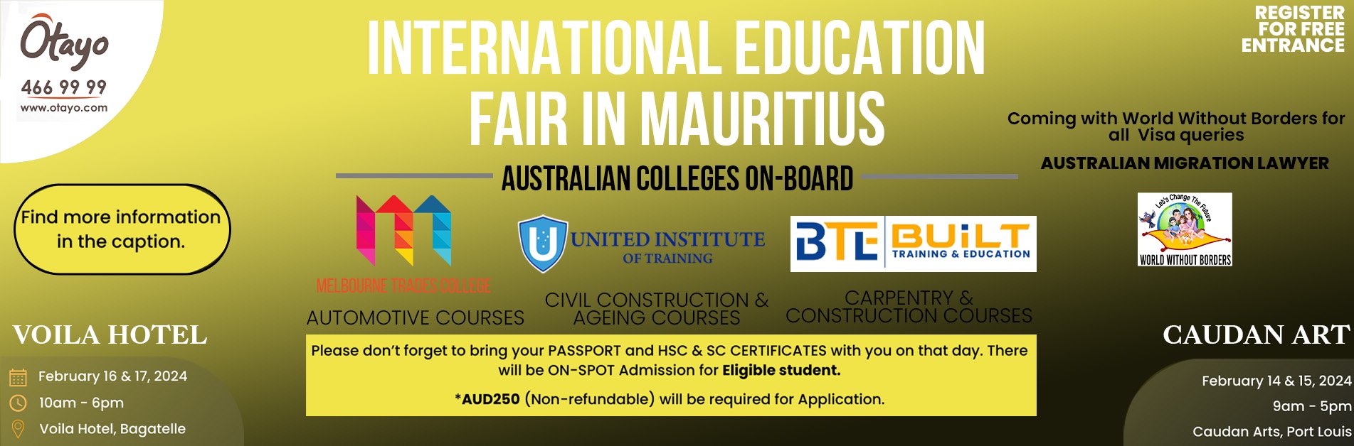 Events and Concerts in Mauritius - Otayo | Otayo.com