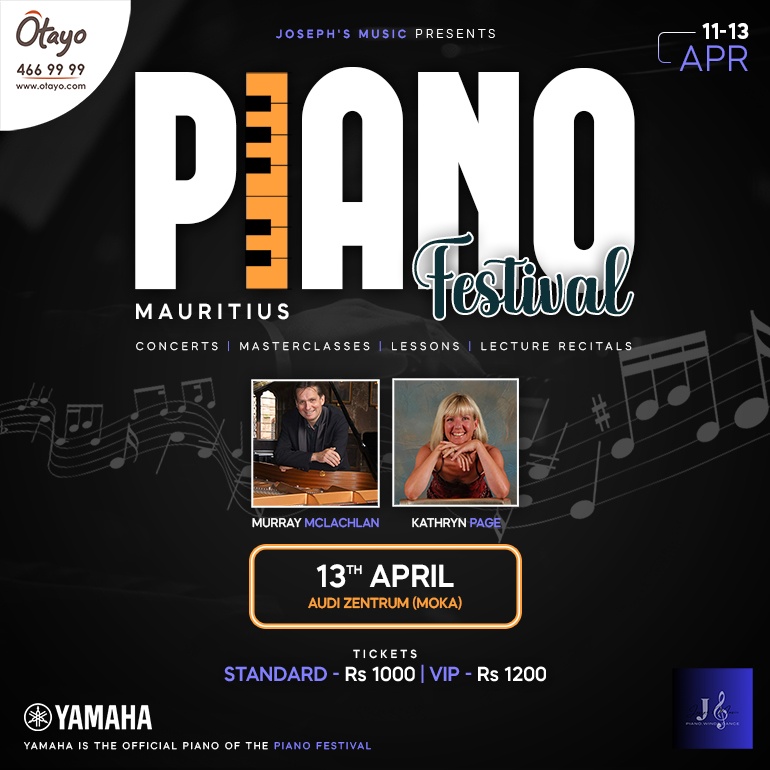 The Piano Festival (Mauritius) – 13 Avril