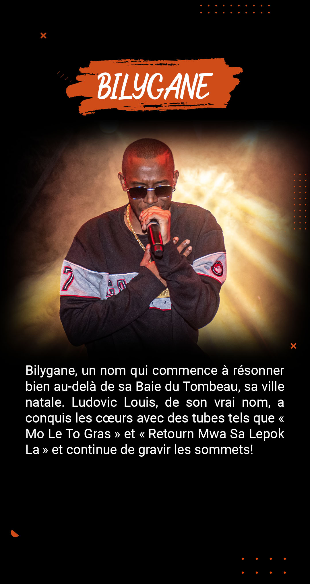 Bilygane Chanteur le Maurice Otayo