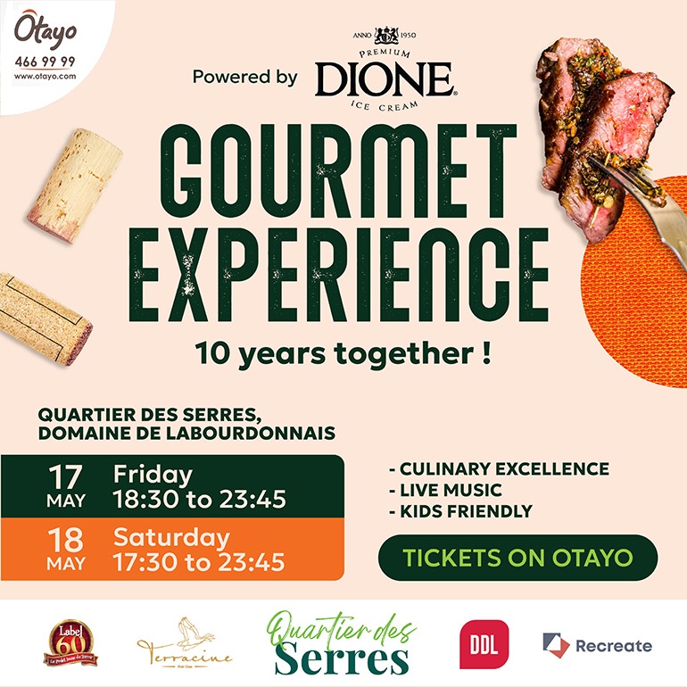 Gourmet Experience 10 Years Powered by Dione – Friday 17th May