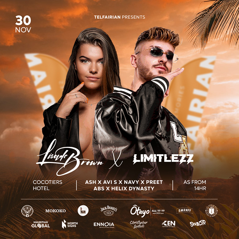 Limitlezz & Lisa DeBrown in Mauritius