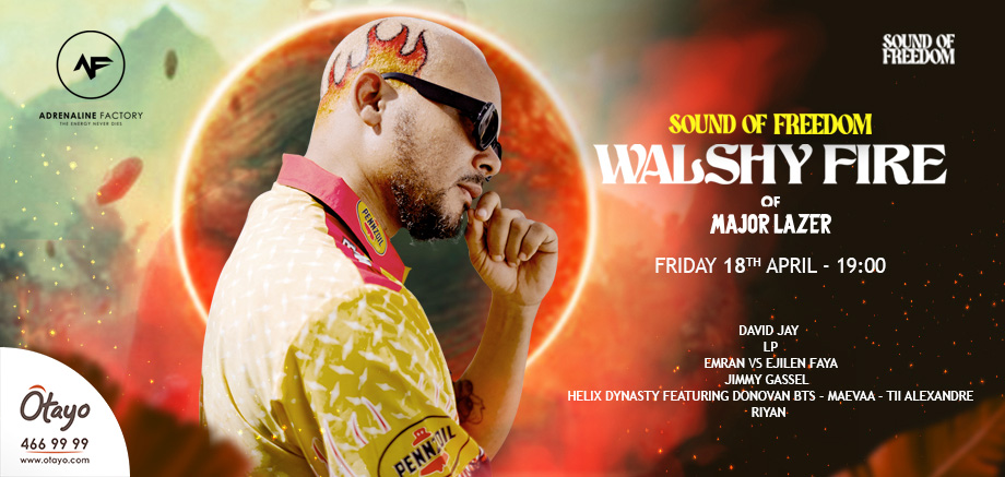 Sound of Freedom – Walshy Fire of Major Lazer slider image