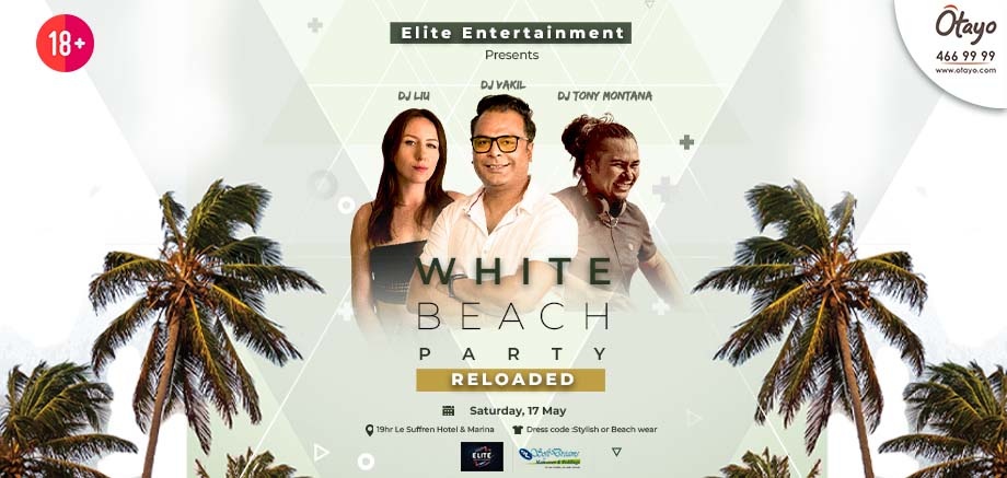 White Beach Party slider image