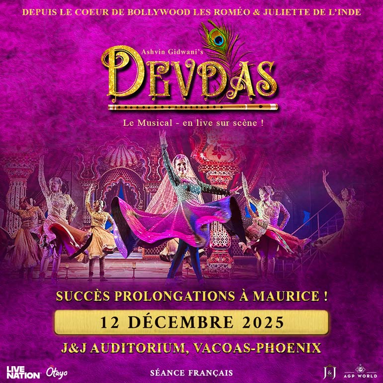 Devdas – Le Musical : 12 décembre – 19H30 (FR)