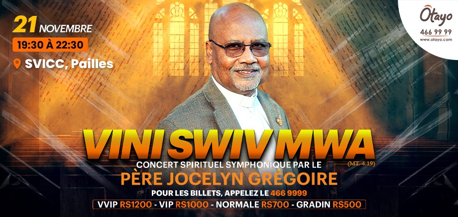 Vini Swiv Mwa – Concert spirituel symphonique par le Père Jocelyn Grégoire slider image