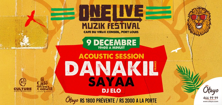 ONE LIVE MUZIK FESTIVAL – 09 Dec slider image