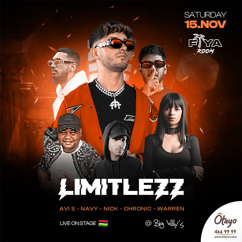 FIYA ROOM presents LIMITLEZZ in Mauritius
