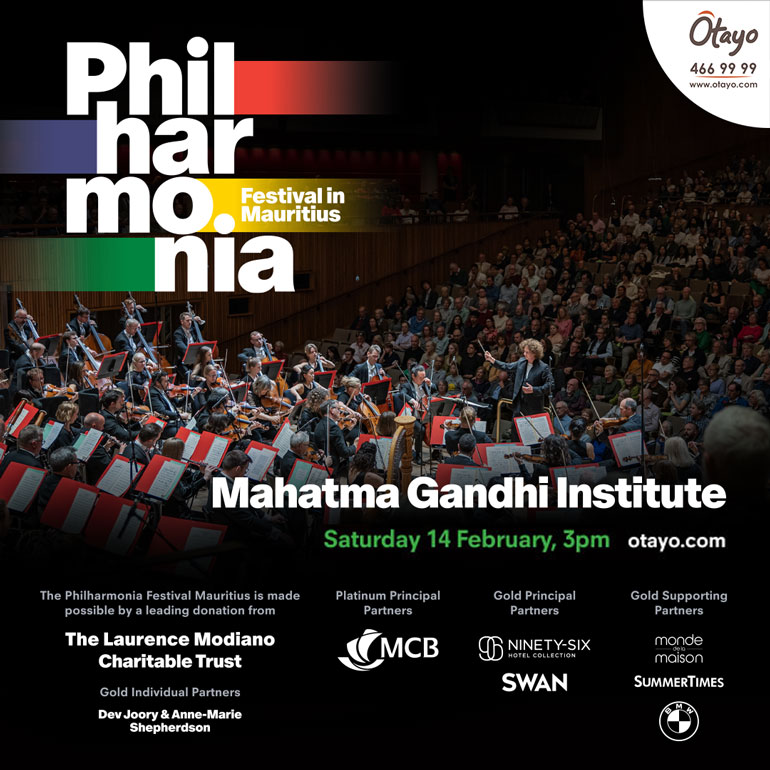 Philharmonia Festival in Mauritius – 14 Feb – 15h