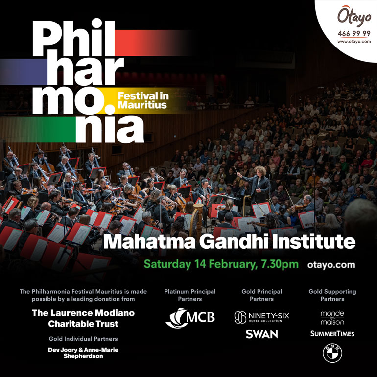 Philharmonia Festival in Mauritius – 14 Feb – 19h30