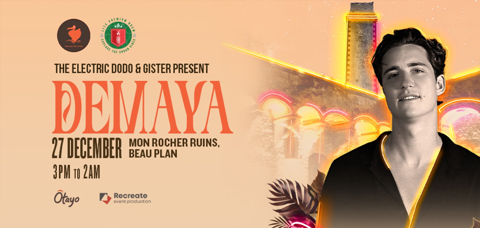 THE ELECTRIC DODO Presents Lumé with Demayä slider image