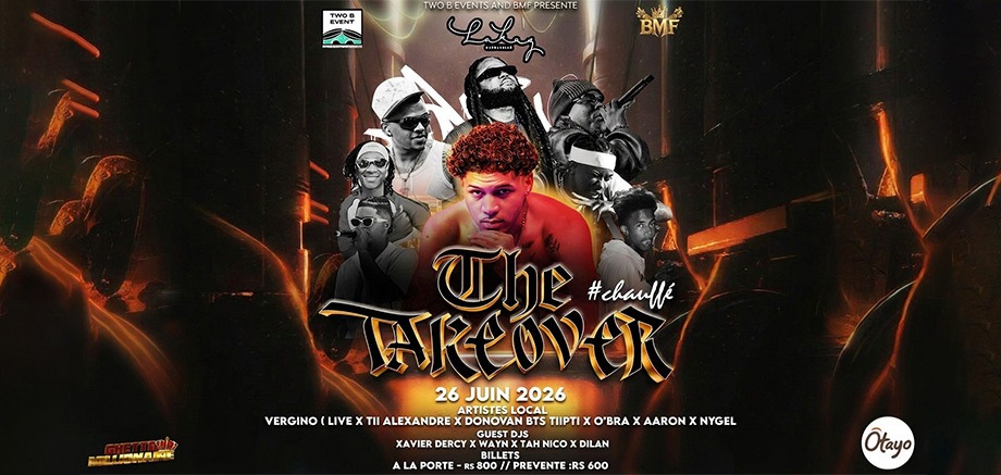 The TAKEOVER slider image