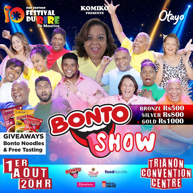 10ÈME ÉDITION FESTIVAL DU RIRE – BONTO SHOW