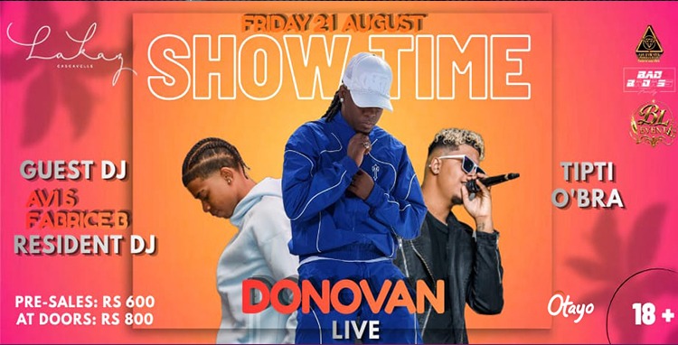 SHOWTIME: DONOVAN LIVE – TIPTI & O’BRA slider image